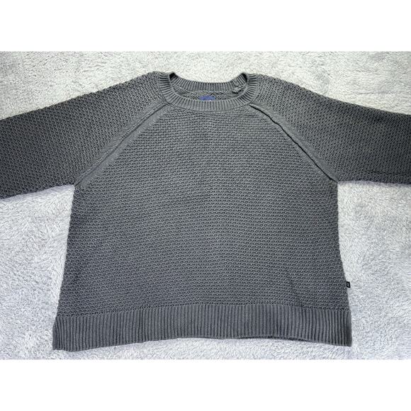 GAP Women's Textured Sweater Gray XXL 2XL Boxy Lagenlook Chunky Knit - Picture 2 of 11